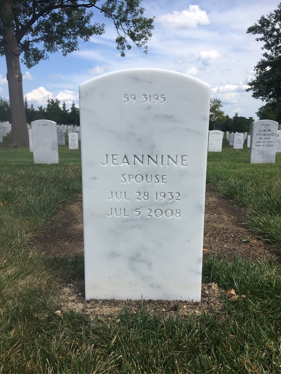 Back of headstone — Harry Irle
