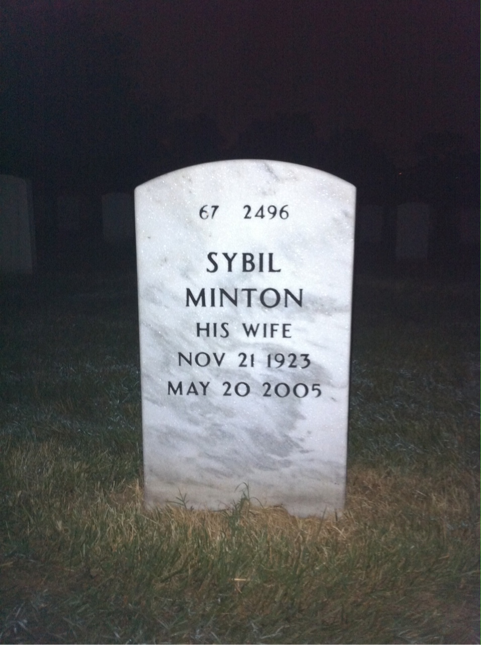 Back of headstone — Robert Horgan