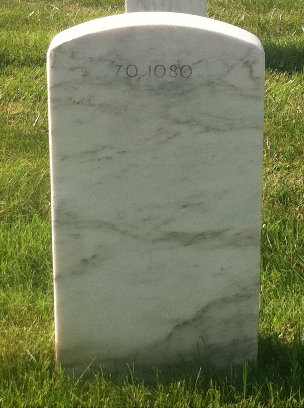 Back of headstone — Michael Banaszek