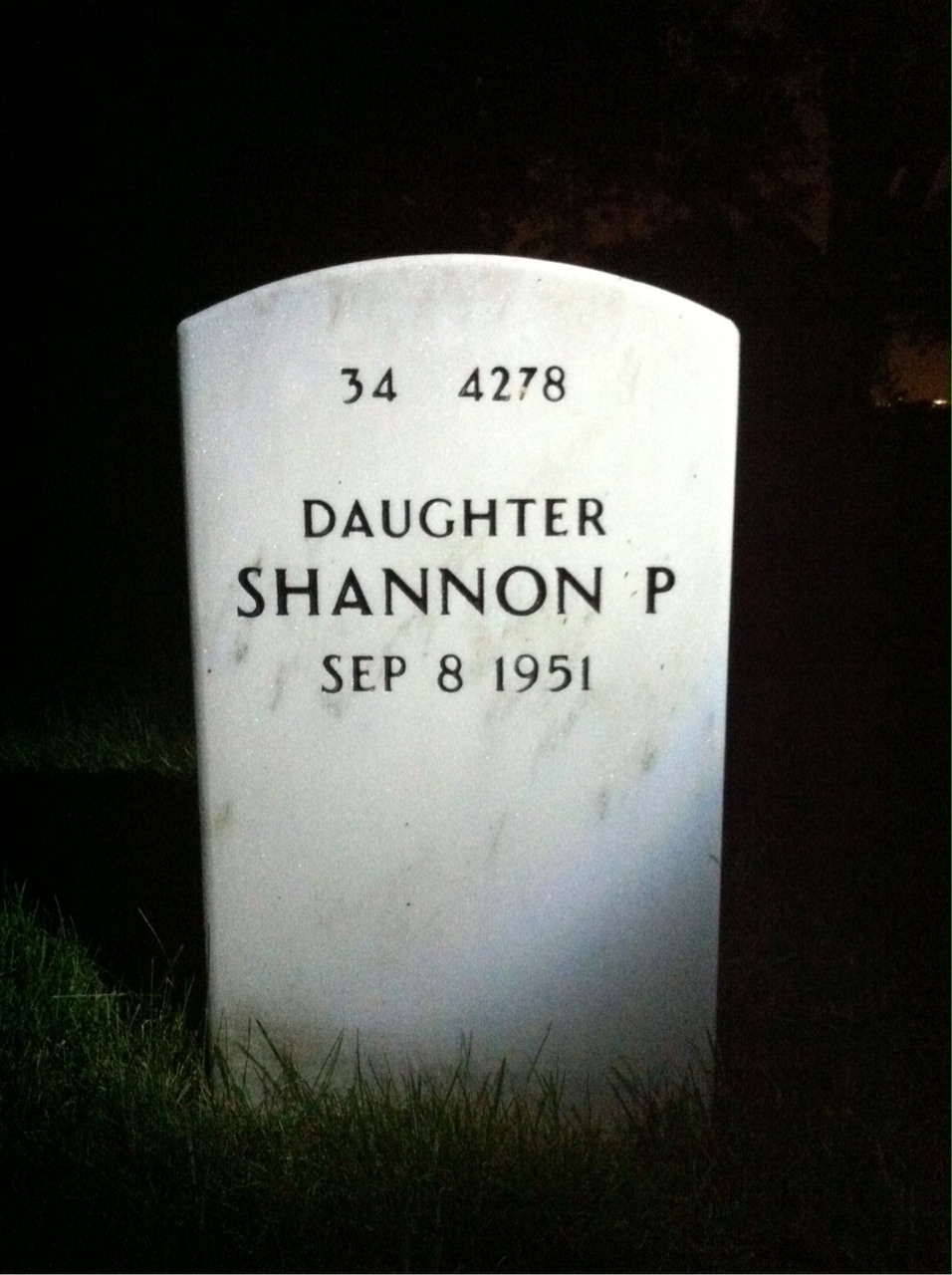 Back of headstone — Paul Rothgeb