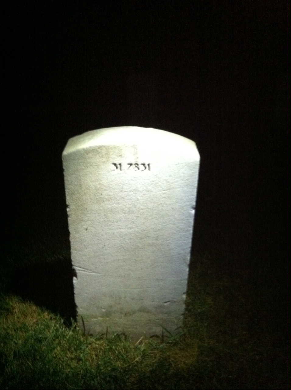 Back of headstone — Harry M Griffith