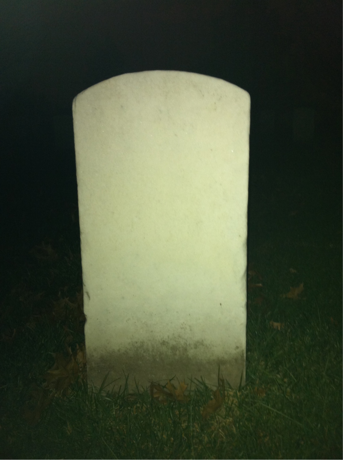 Back of headstone — Bernard Miehle