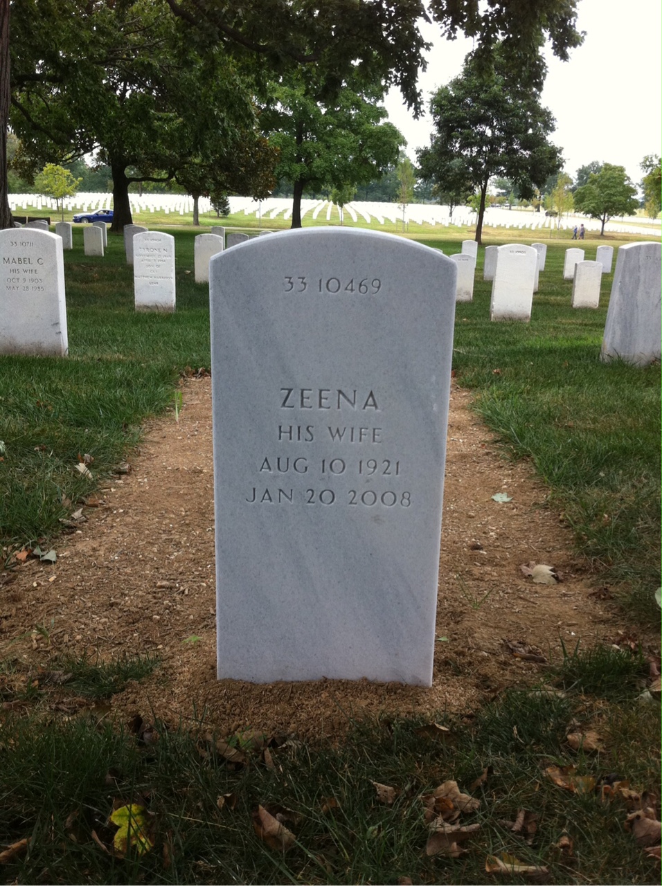 Back of headstone — Leonard Frank