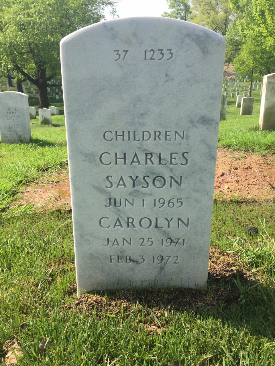 Back of headstone — Catalino Minor