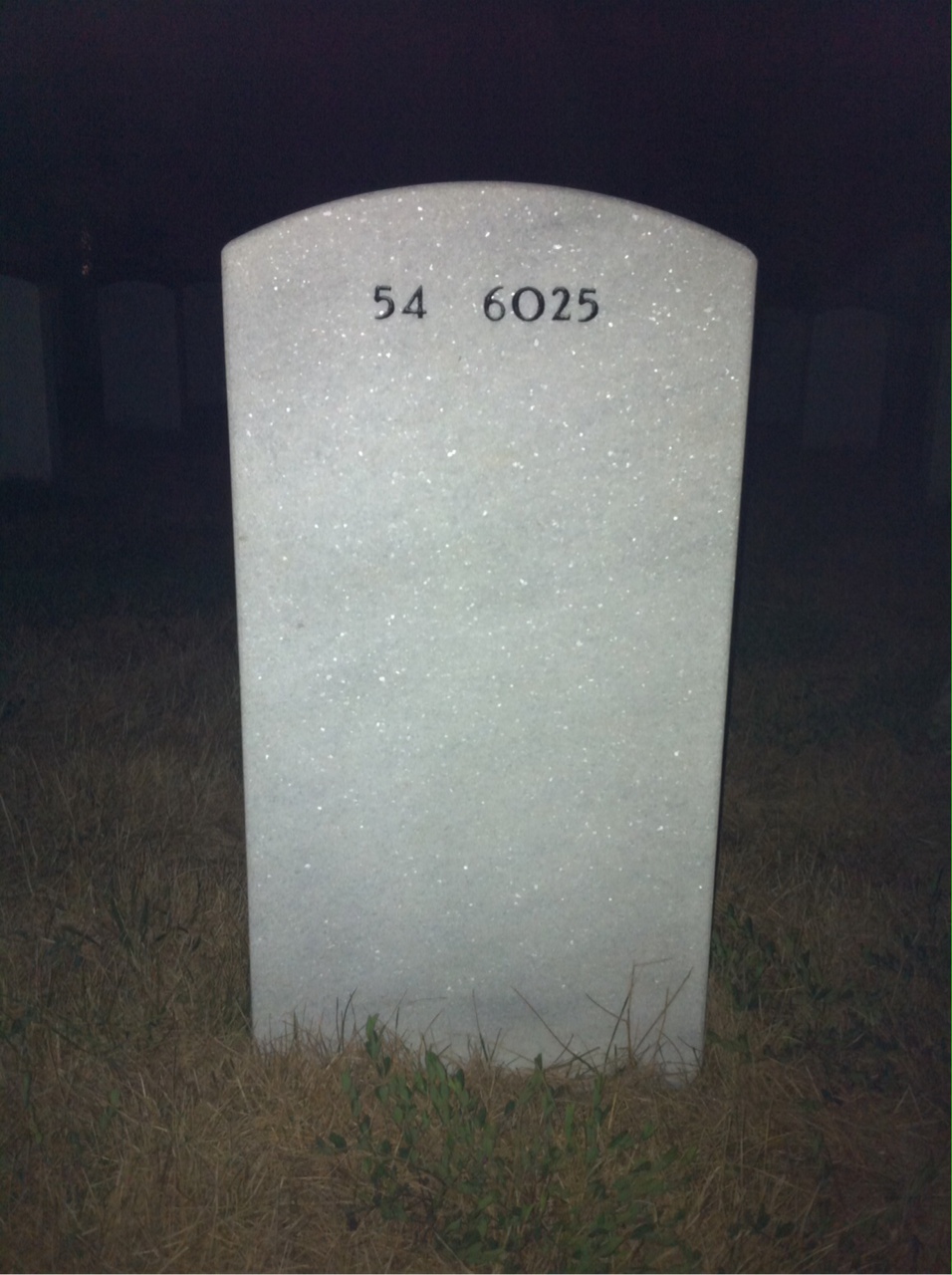 Back of headstone — James Foy