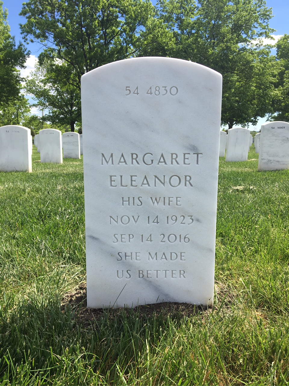 Back of headstone — Joseph Lunghofer