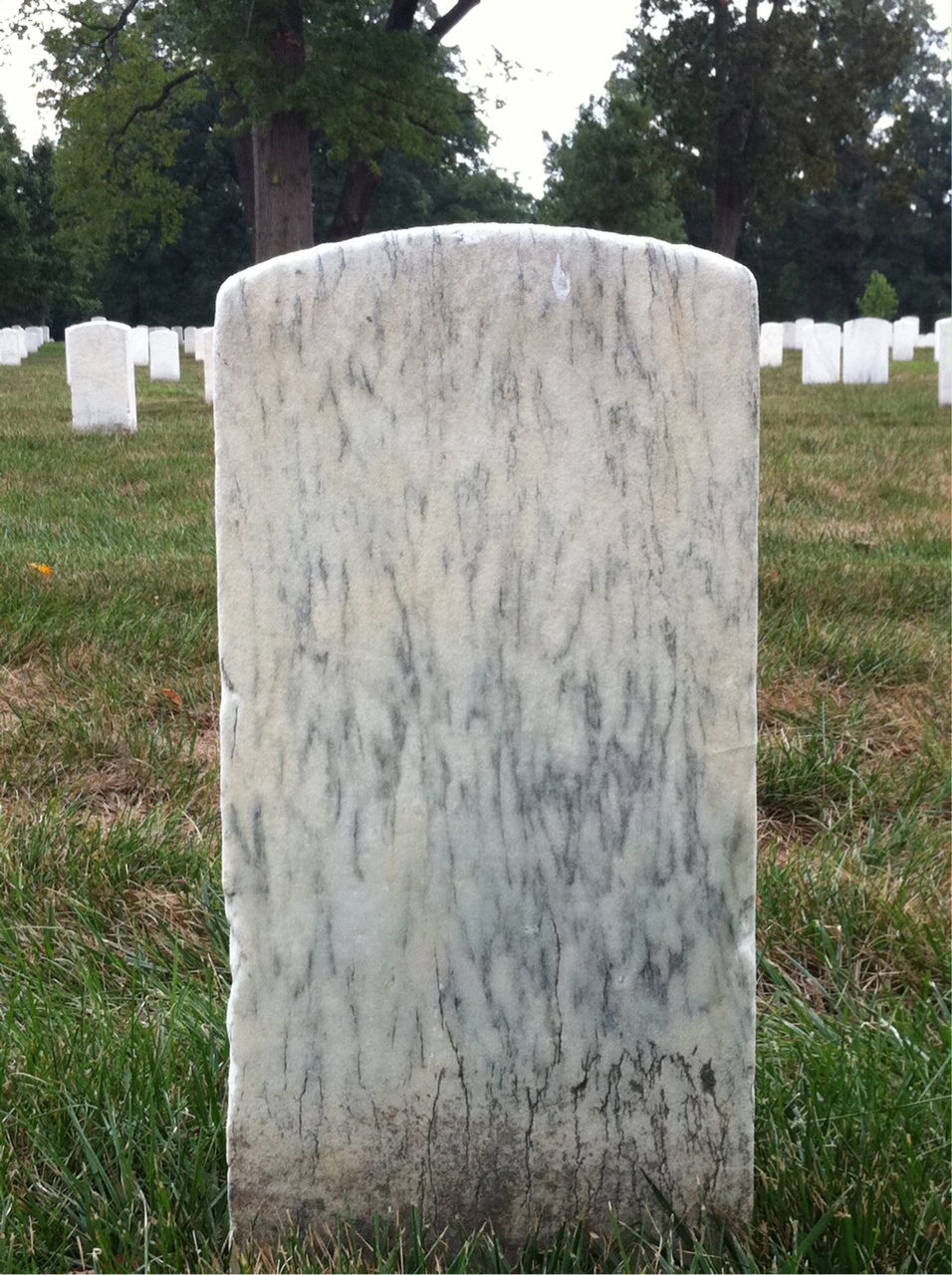 Back of headstone — Alexander Mckenny