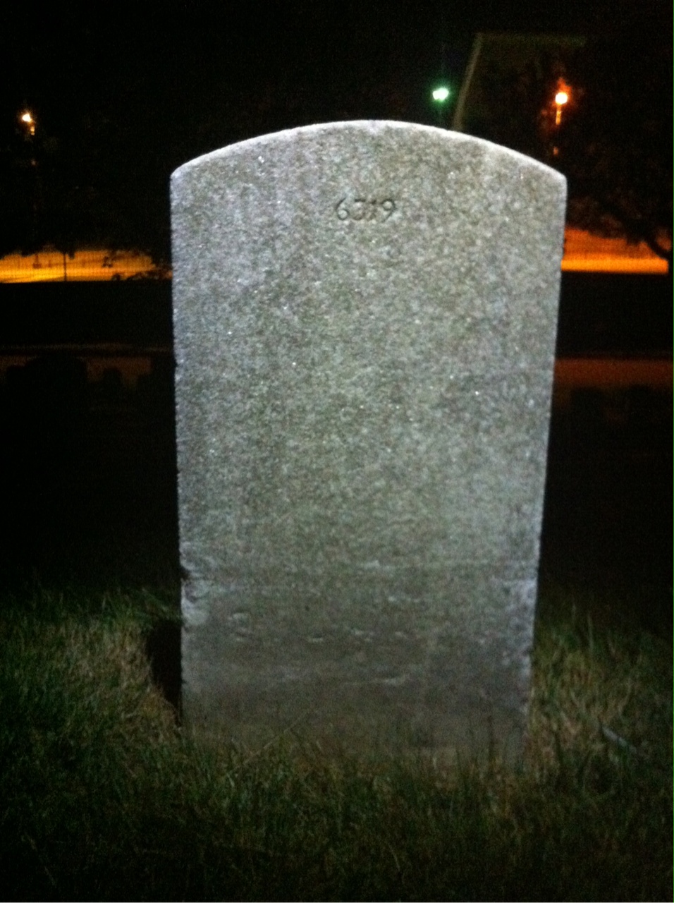 Back of headstone — Frederic Montgomery