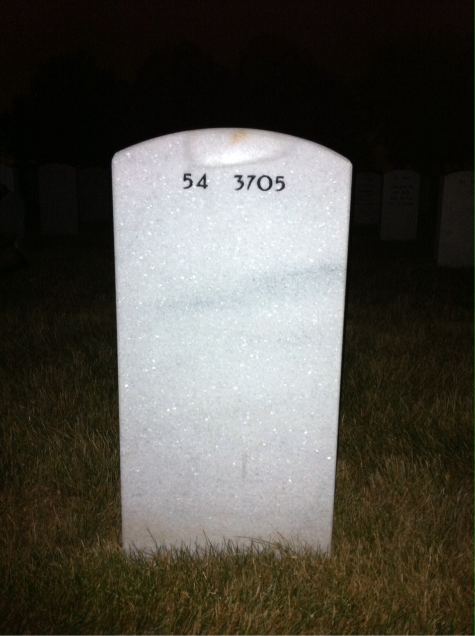Back of headstone — William Smith