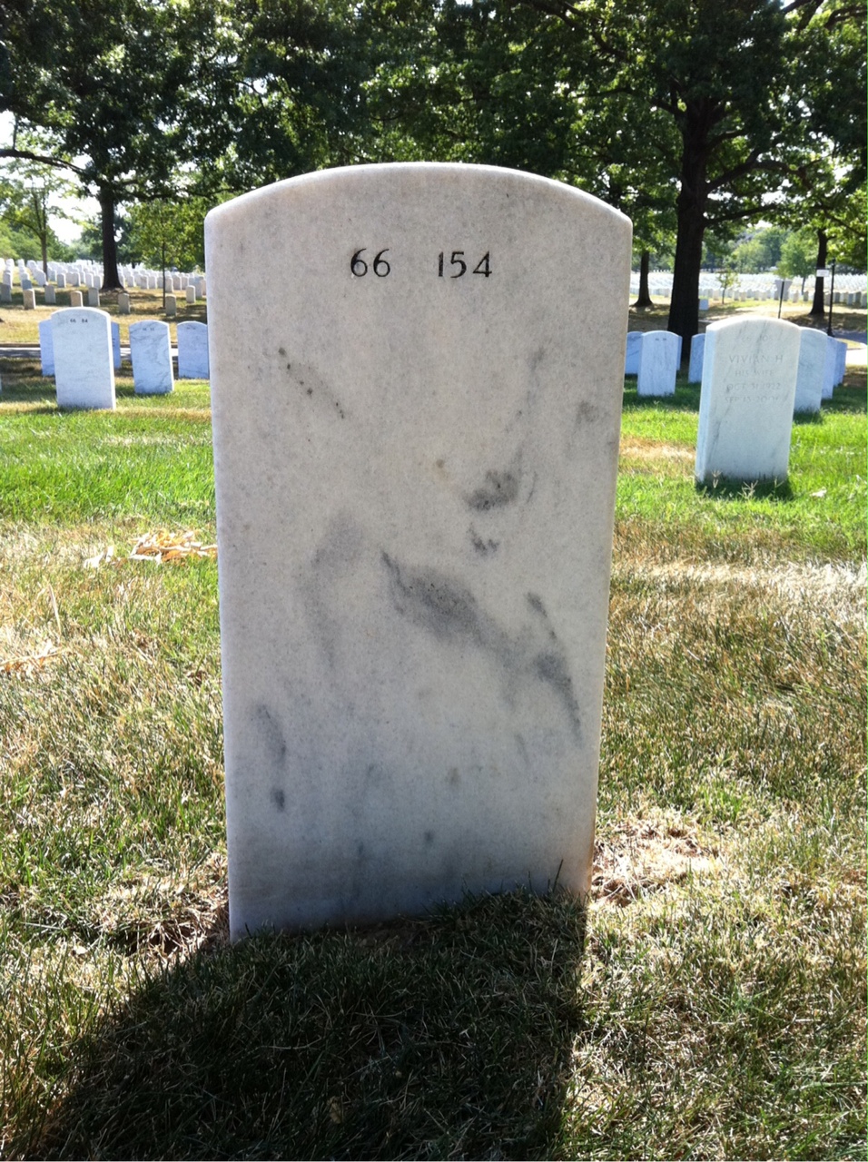 Back of headstone — Hans Liebl