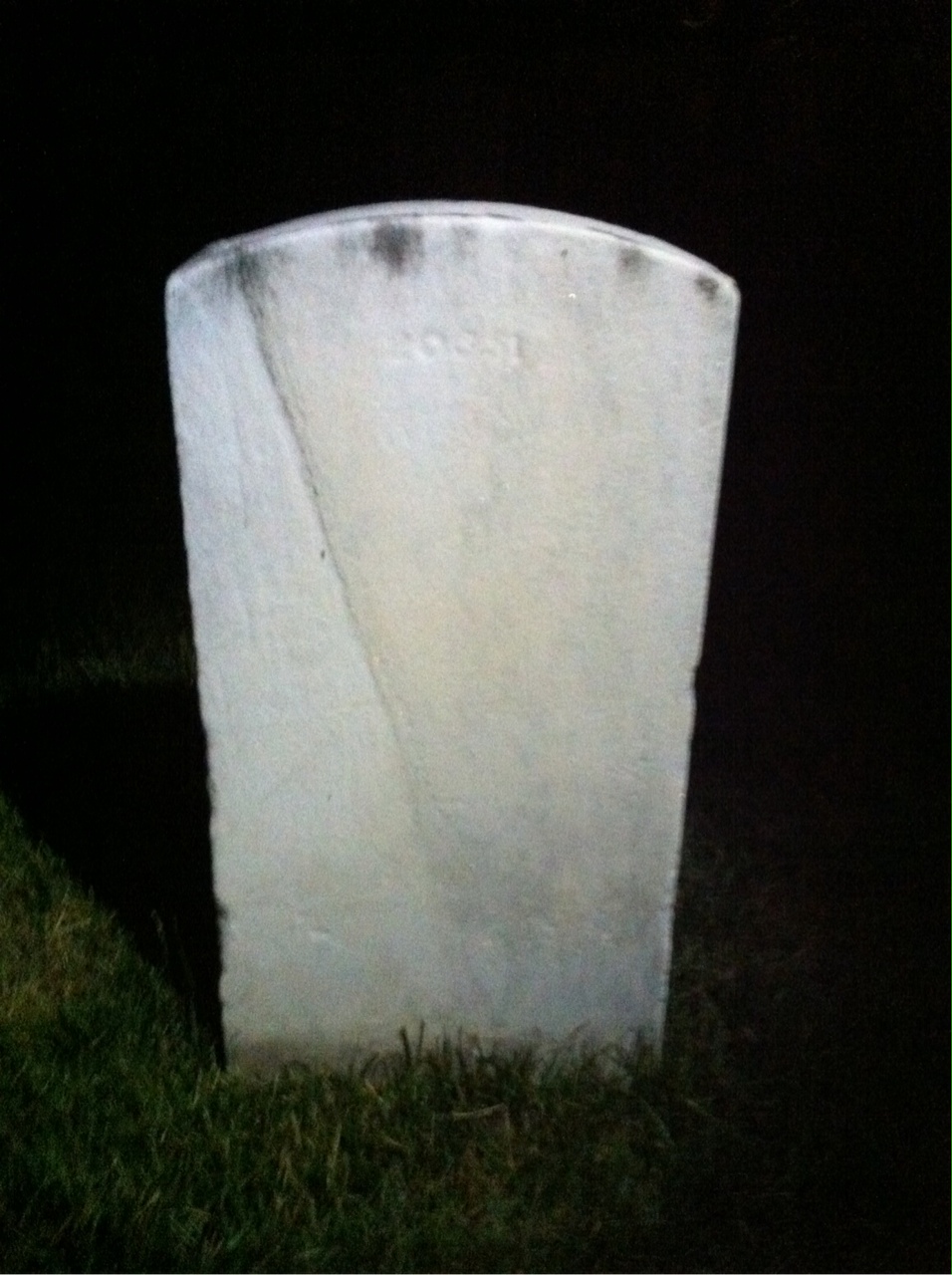 Back of headstone — John Mulcahy
