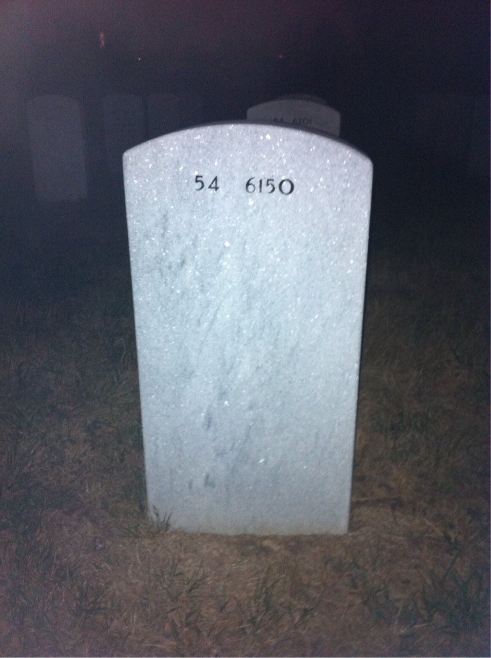 Back of headstone — Thomas Wilson