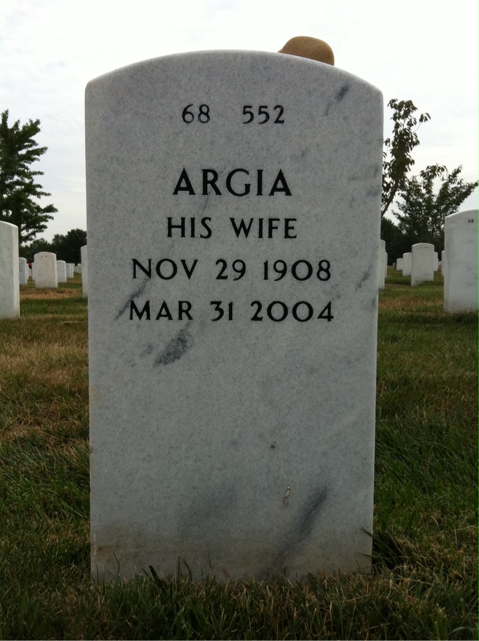 Back of headstone — Kenneth Elwell