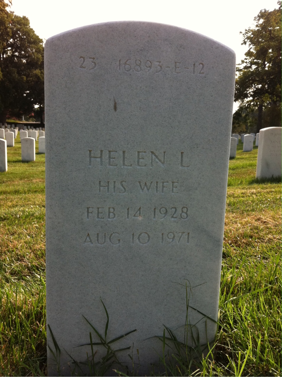 Back of headstone — James Atwell