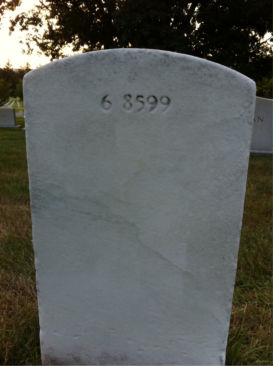 Back of headstone — Minerva Murphy