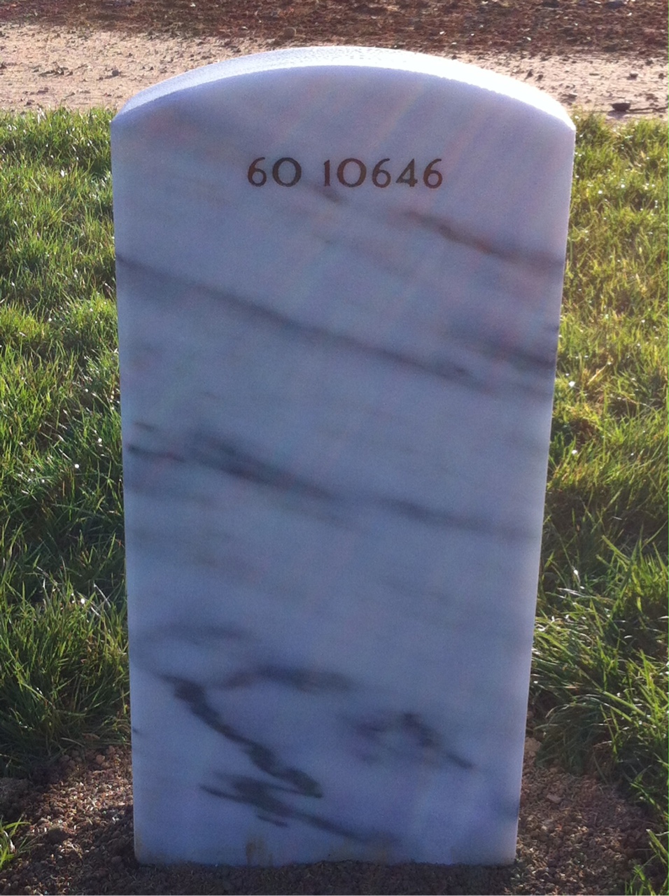 Back of headstone — Wayman Everett Lee