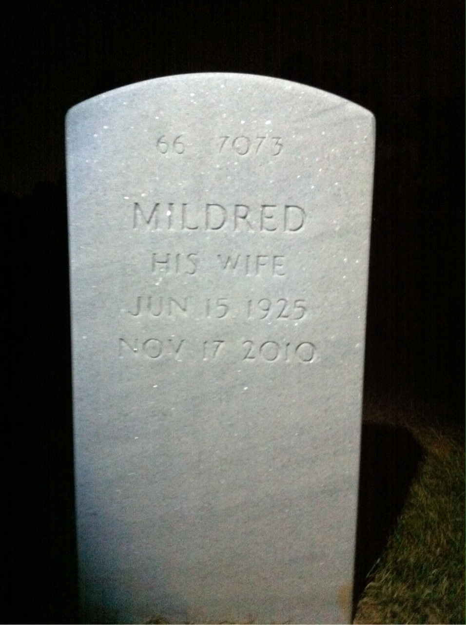 Back of headstone — James Taylor
