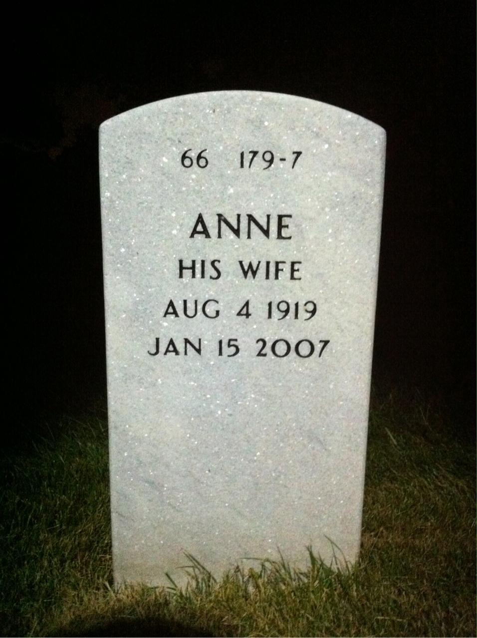 Back of headstone — John Shamoun