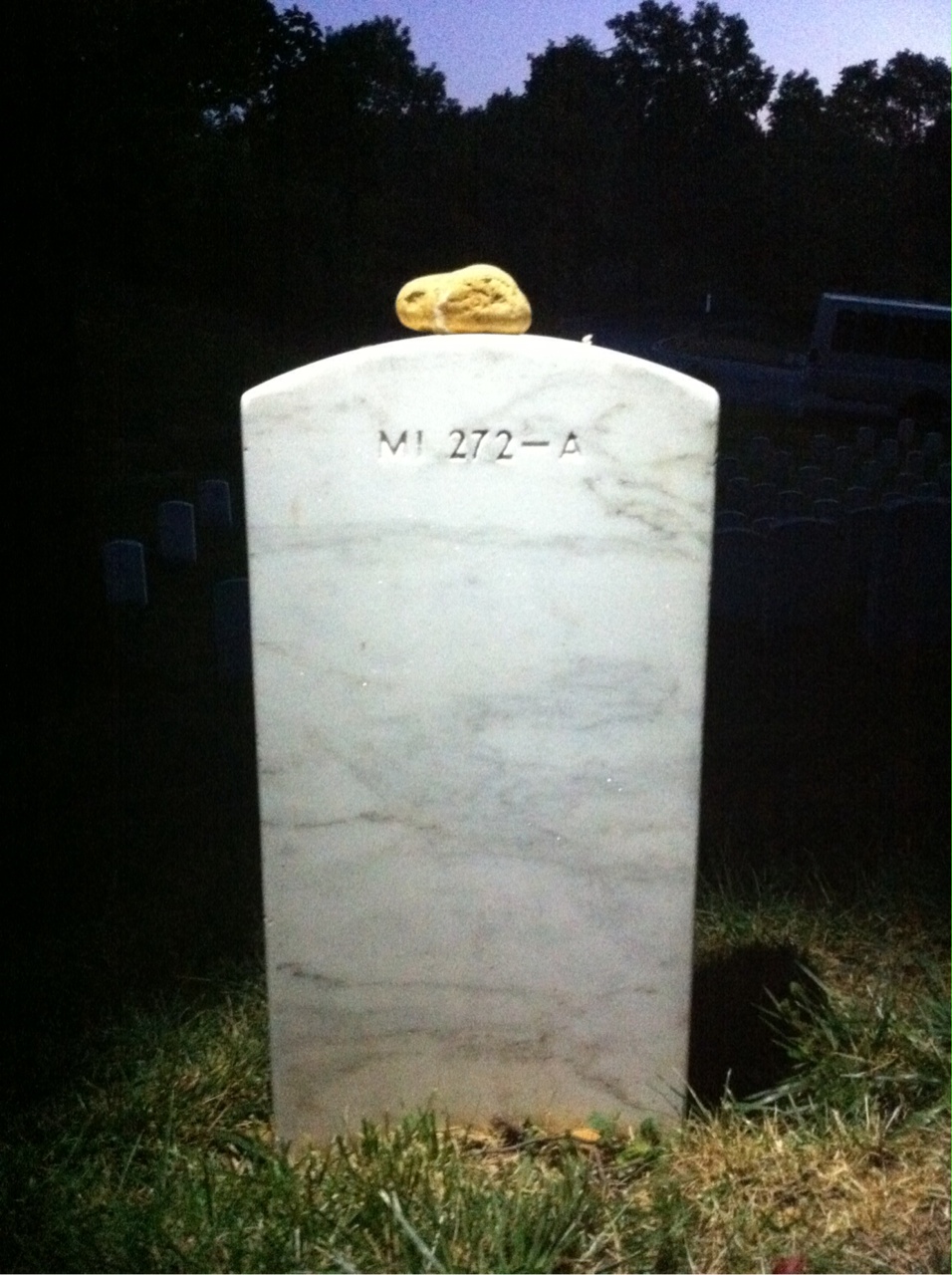 Back of headstone — Thomas Robert Francis