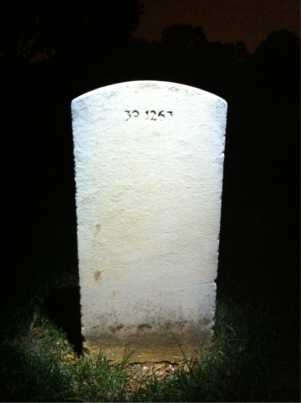Back of headstone — William Harry Watkins