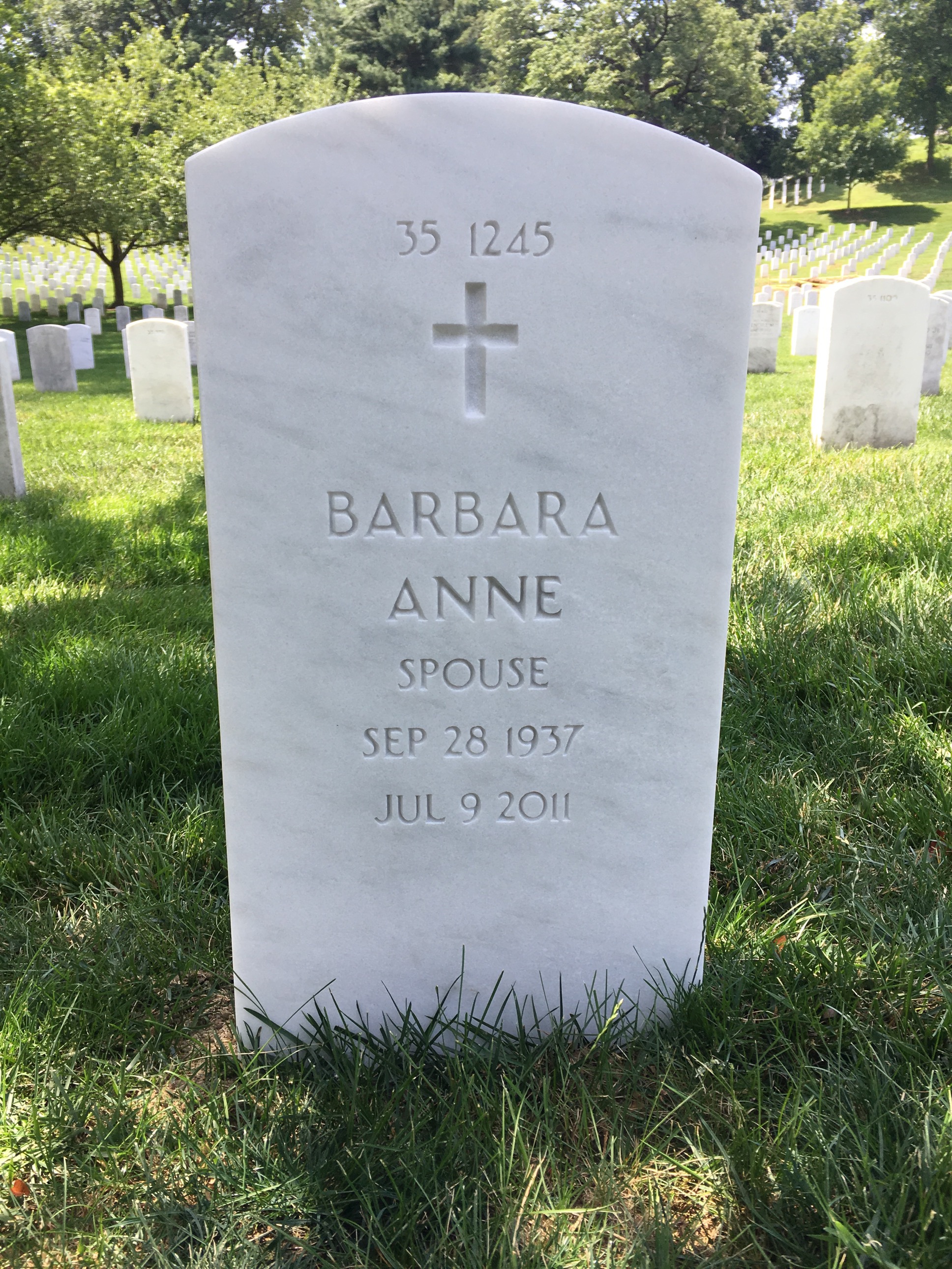 Back of headstone — John Mckechnie