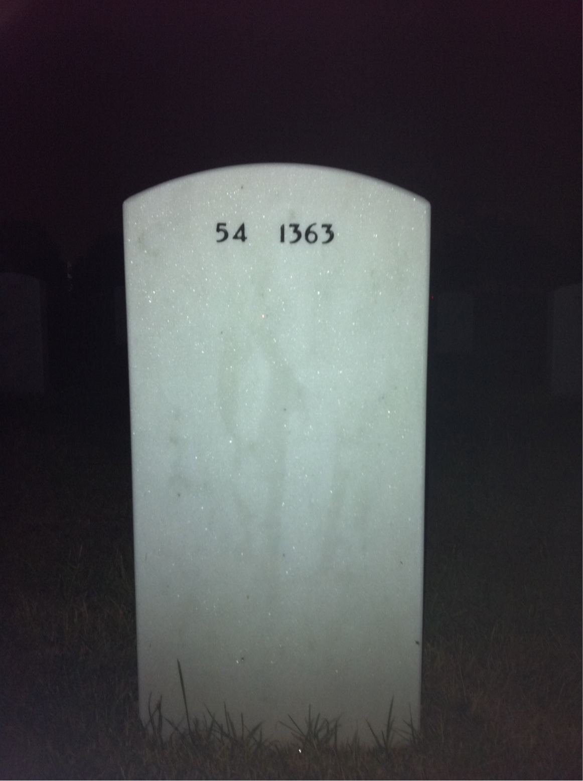 Back of headstone — Bruce Averitt
