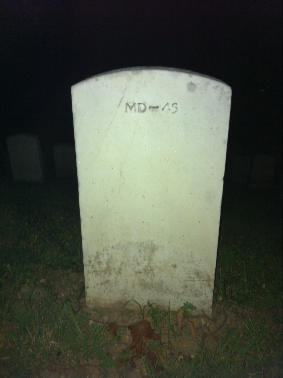 Back of headstone — Harry Blair
