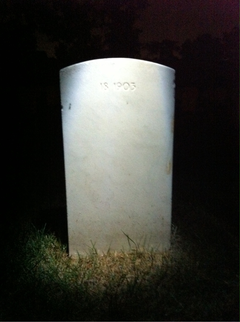 Back of headstone — Wayne Braden