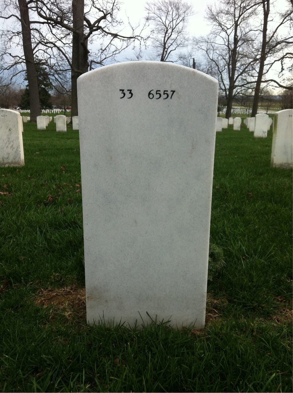 Back of headstone — Joseph Mulhern