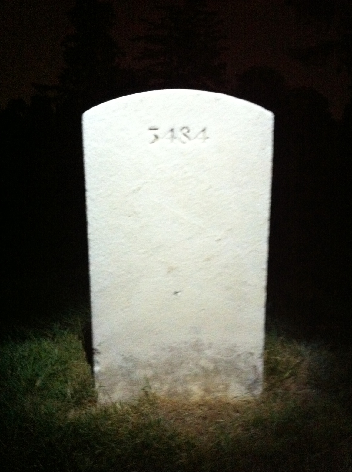 Back of headstone — Godfrey Mcneely