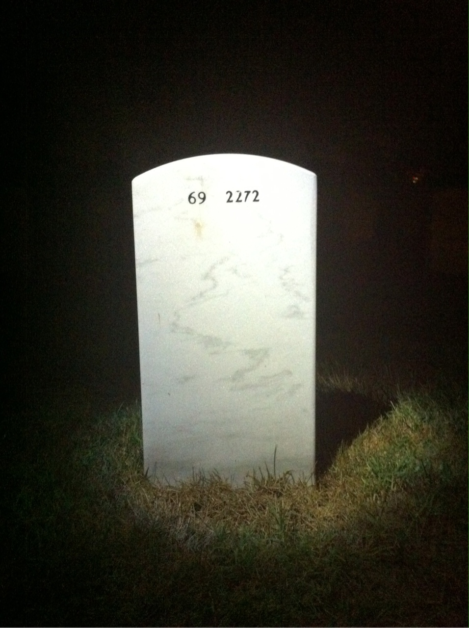 Back of headstone — Eugene Gainous