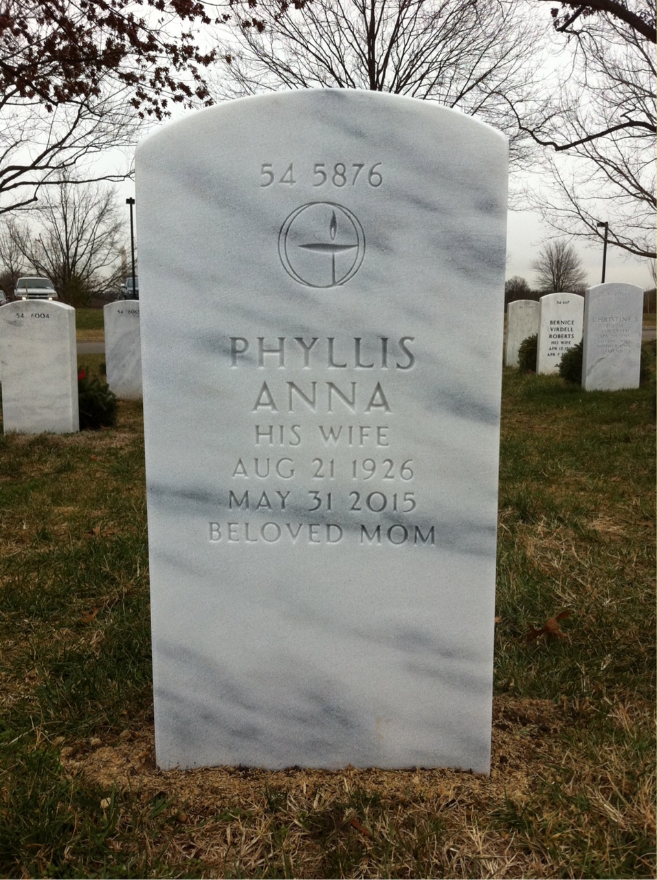 Back of headstone — Richard Wetherbee