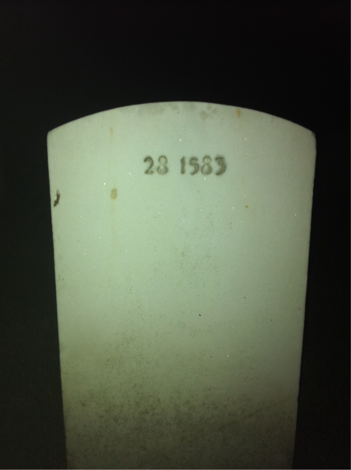 Back of headstone — Eugene Morgan
