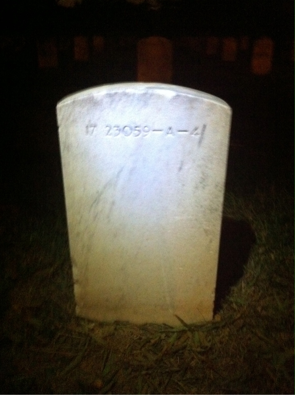 Back of headstone — Helen Mcintosh