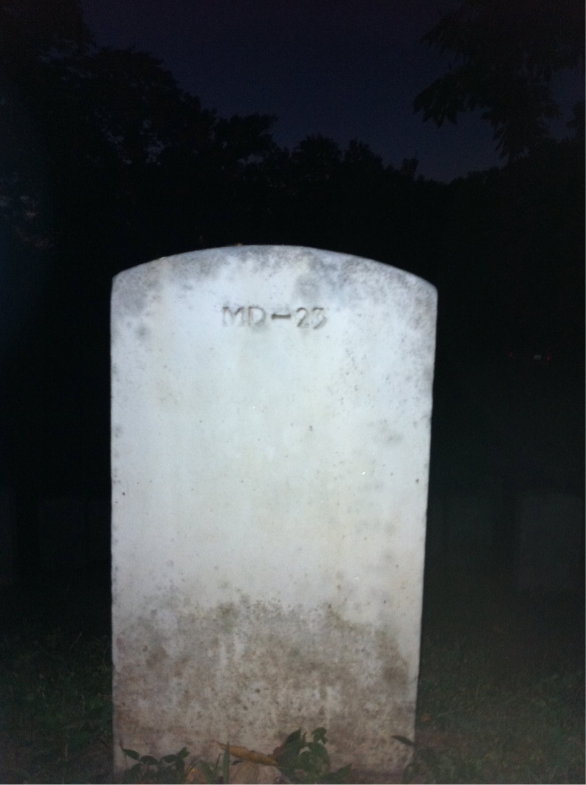 Back of headstone — James Ballew