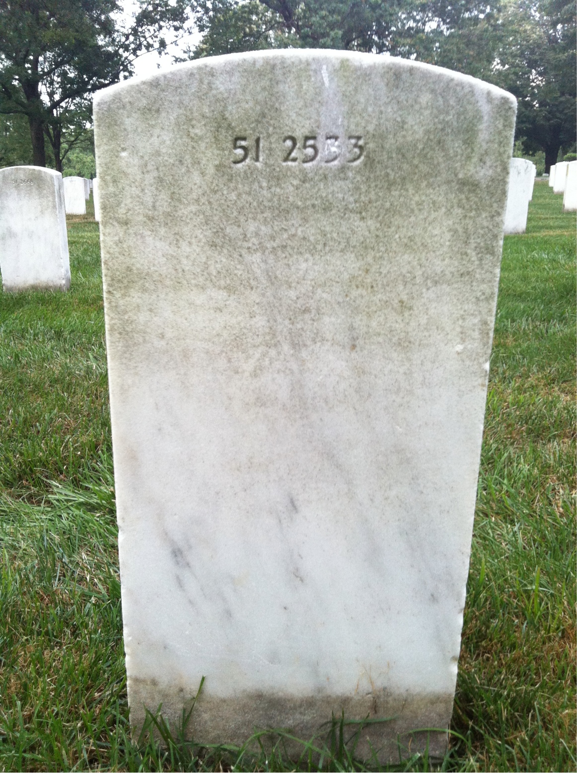 Back of headstone — William Samuel Gordon