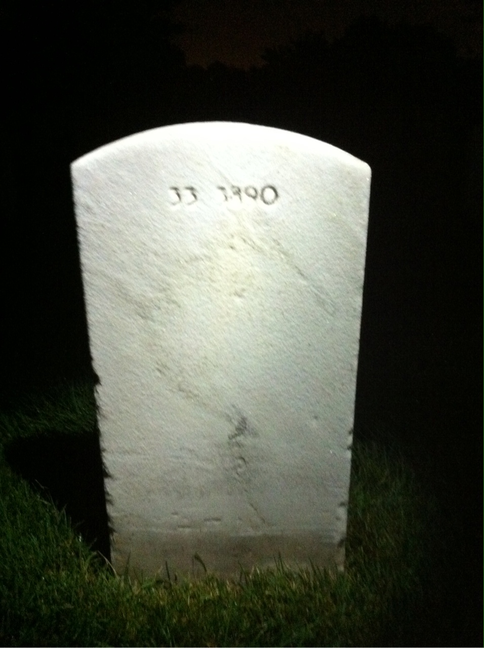 Back of headstone — William Mcintosh