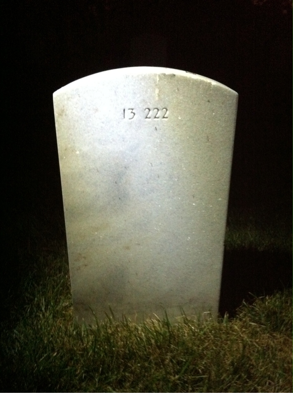Back of headstone — Alexander Abel