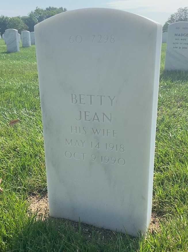 Back of headstone — Hugh Baynes