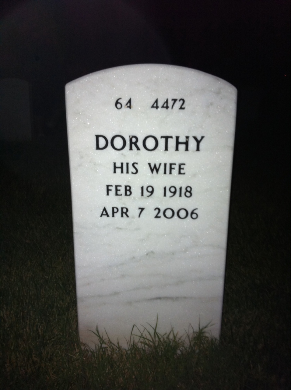 Back of headstone — Robert Agnew
