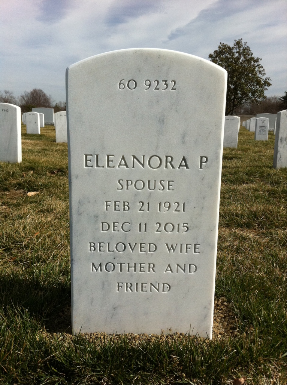 Back of headstone — John Kastanowski