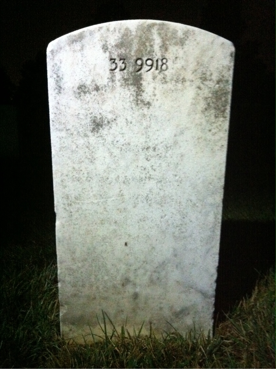 Back of headstone — Edward Mulligan