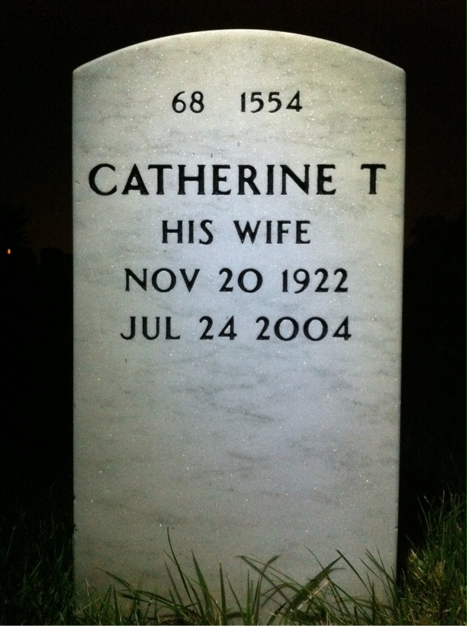 Back of headstone — Edward Joyce