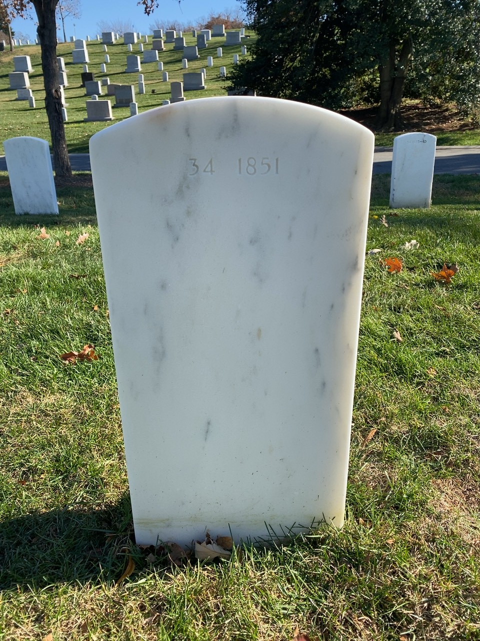 Back of headstone — William Constable