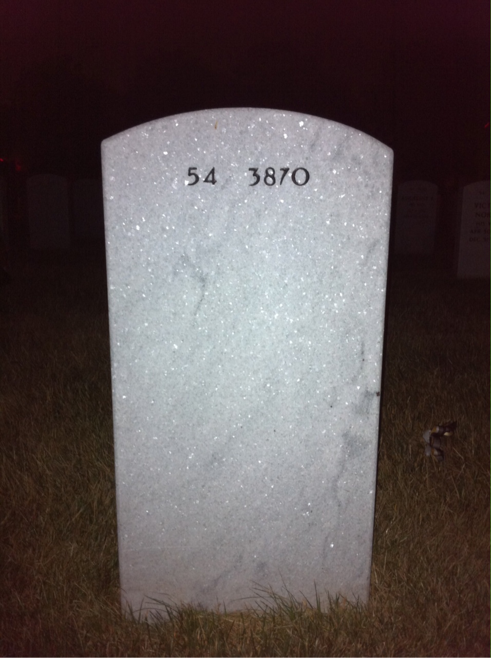 Back of headstone — James Mcwilliams