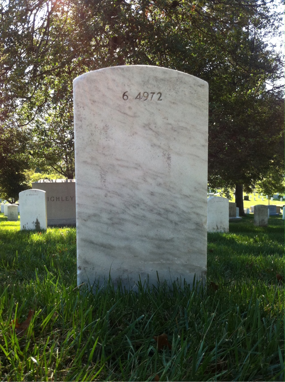 Back of headstone — Jacob Mcniel