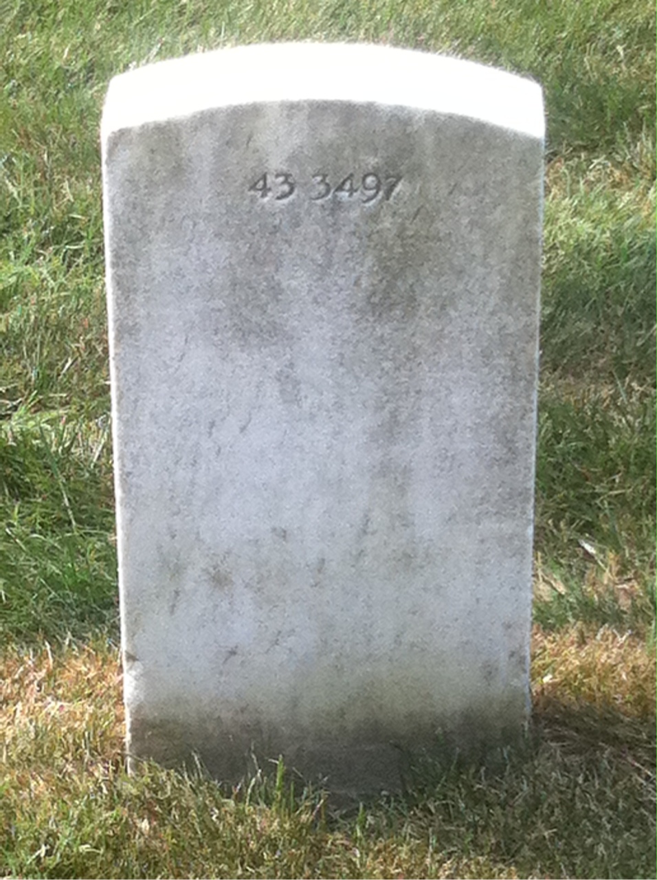 Back of headstone — Peter Murdza
