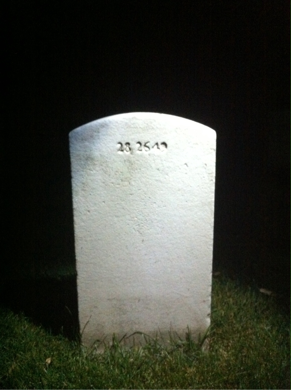 Back of headstone — Leroy Collins