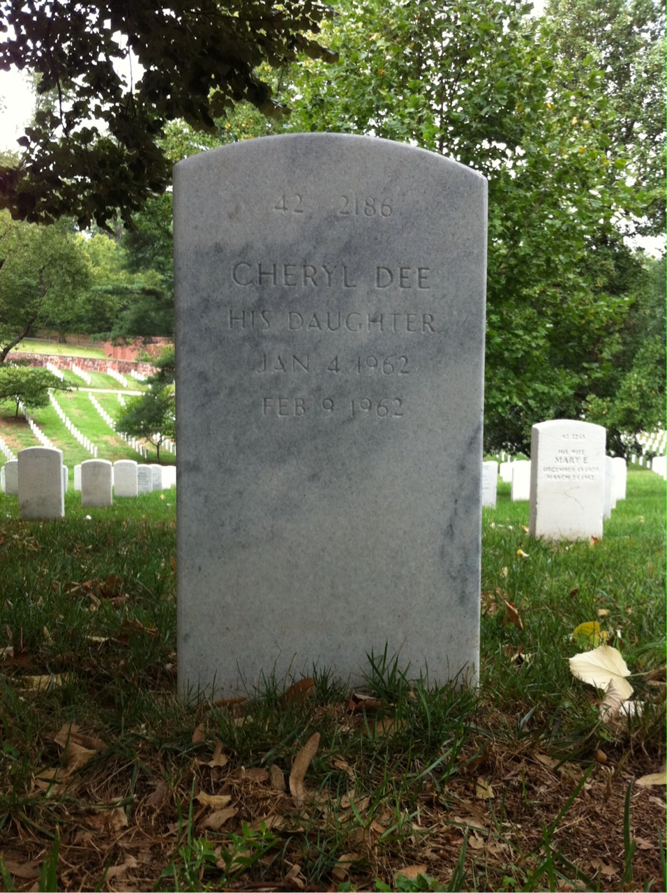 Back of headstone — Leonard Channel