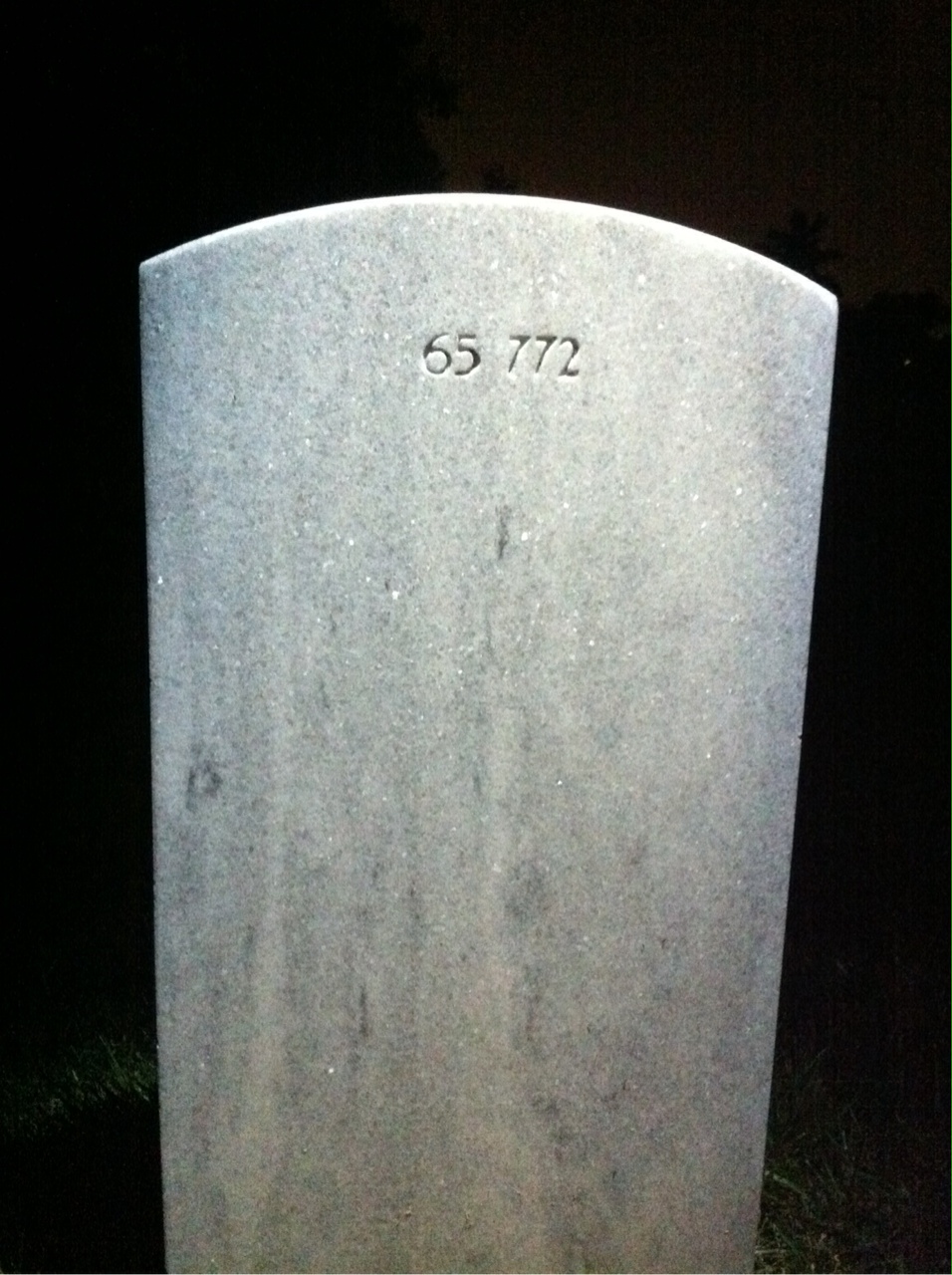 Back of headstone — Jack Munsey